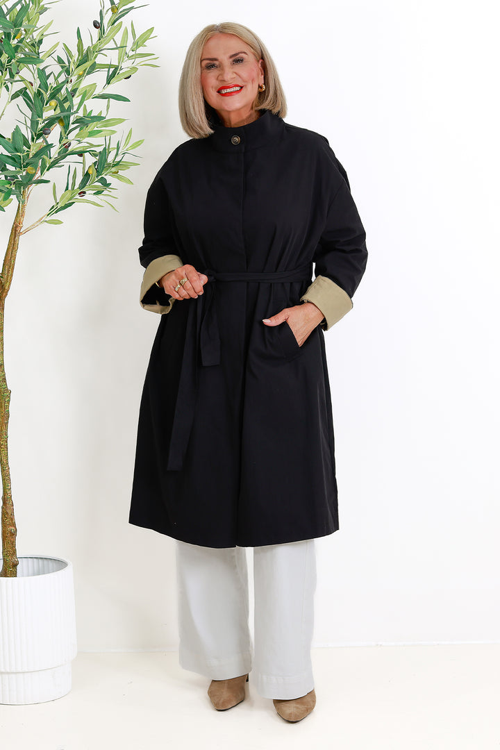 Eva Trenchcoat | BLACK