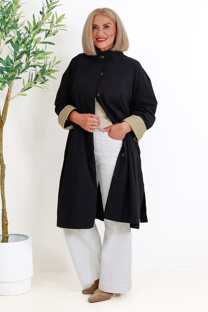 Eva Trenchcoat | BLACK