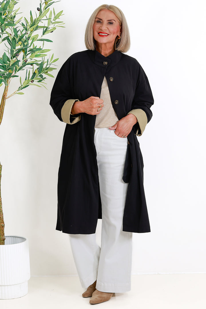 Eva Trenchcoat | BLACK