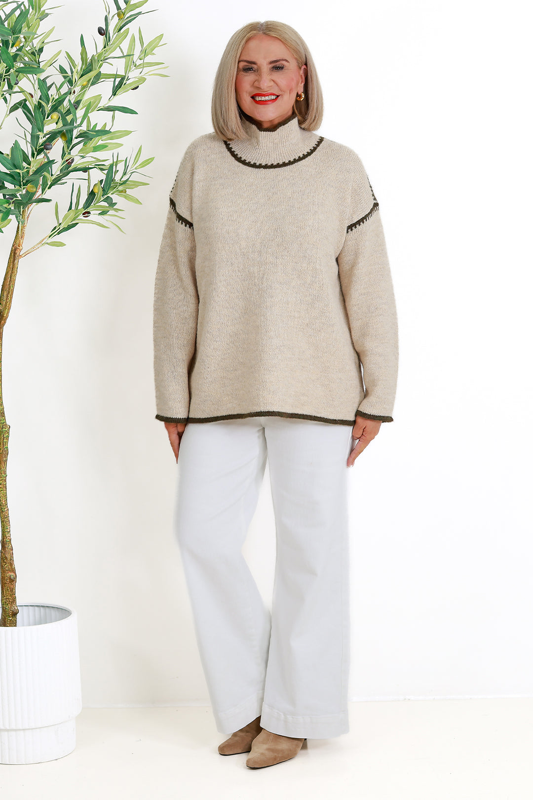 Orin Jumper | DUNE/OLIVE