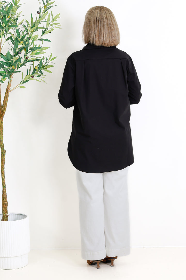 Classic Stretch Shirt | Black