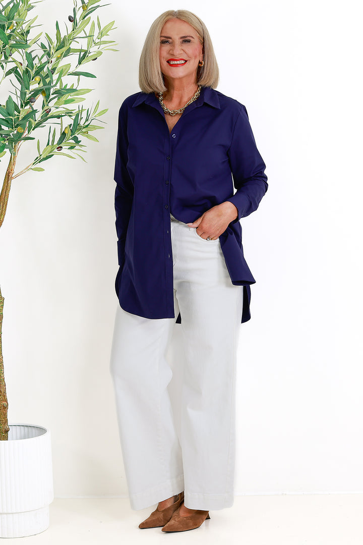 Classic Stretch Shirt | NAVY