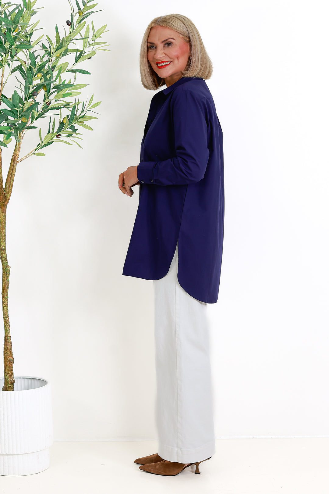 Classic Stretch Shirt | NAVY