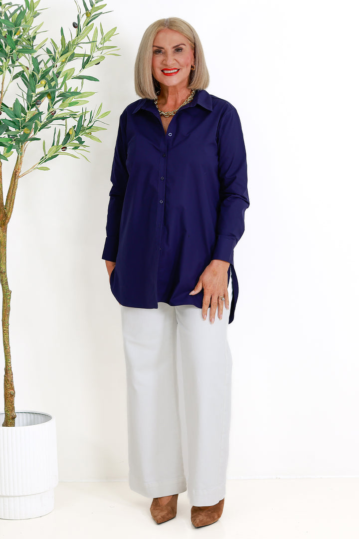 Classic Stretch Shirt | NAVY