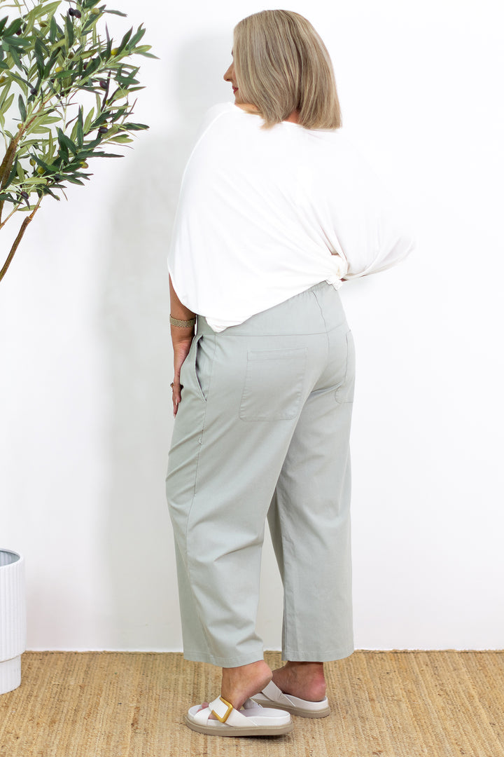 Kali Wide Leg Pant | Green Sage