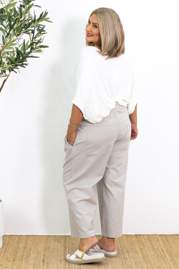 Kali Wide Leg Pant | Natural Stone