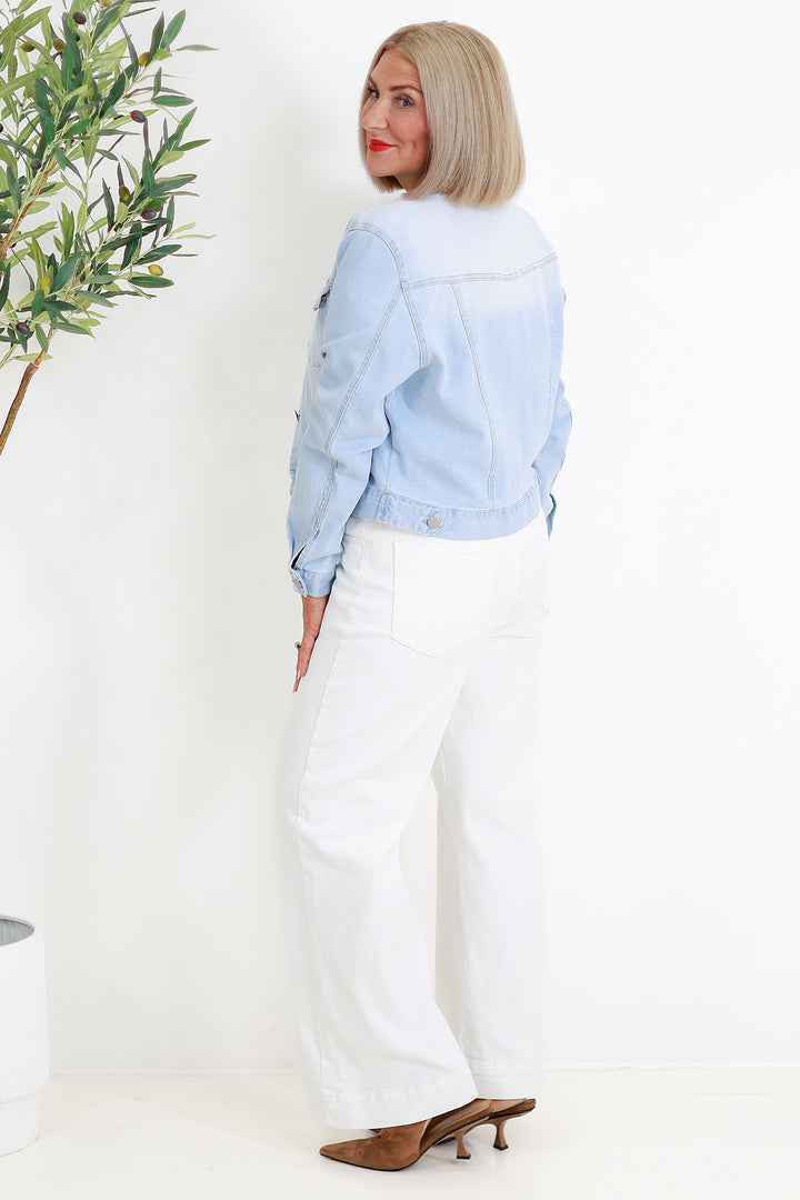 Justine Denim Jacket | LIGHT WASH