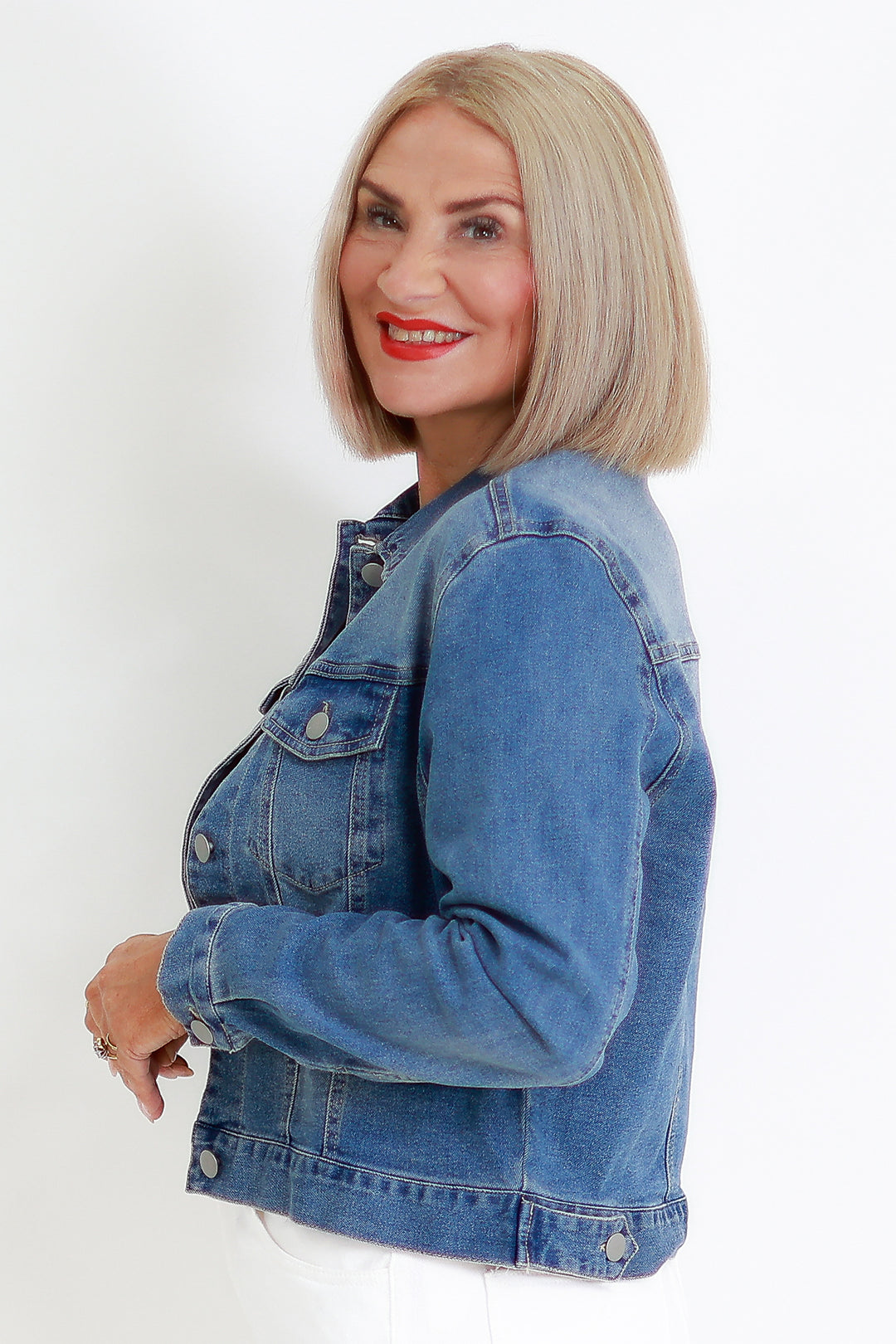 Justine Denim Jacket | INDIGO WASH