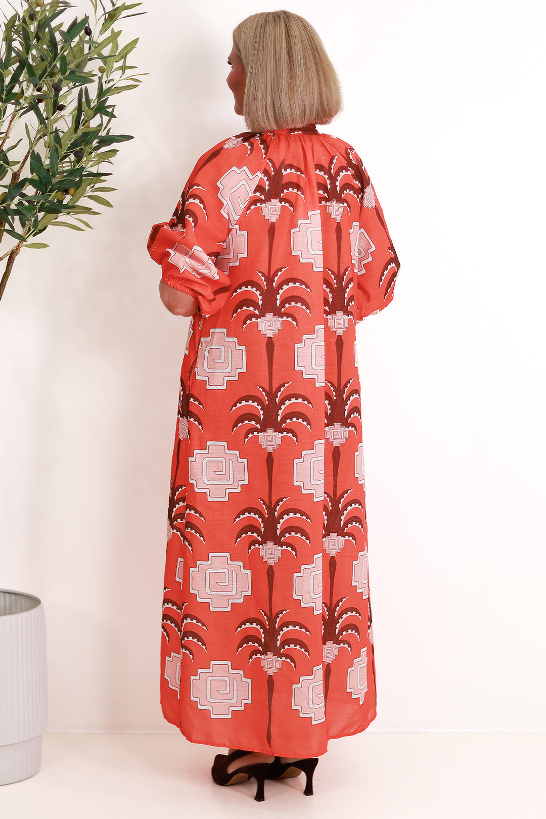 Cyprus Shirt Dress | RED