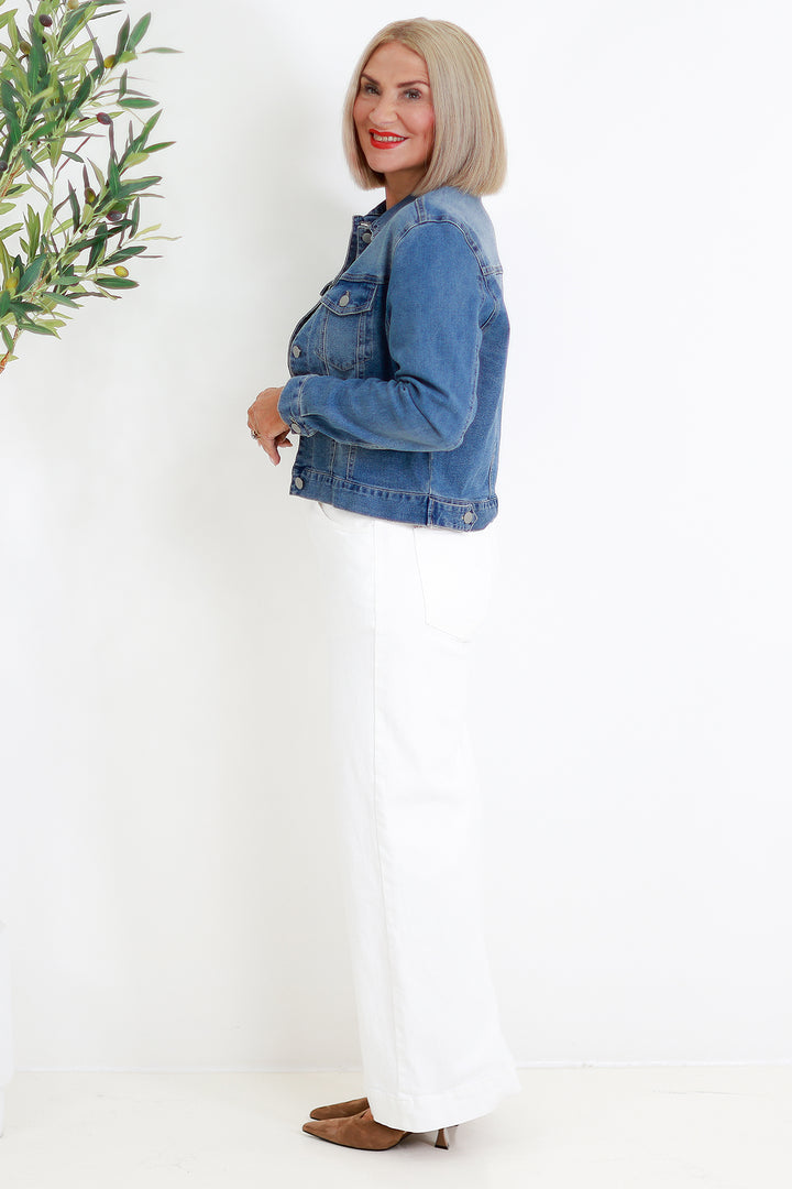 Justine Denim Jacket | INDIGO WASH