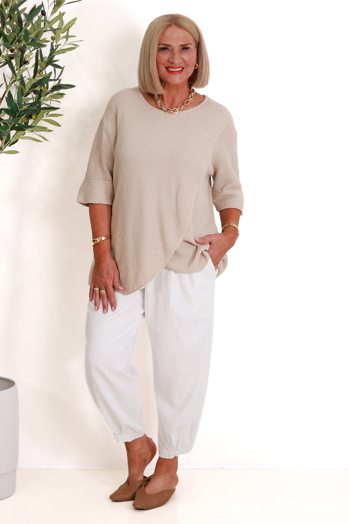 Lantana Cross Over Top | NATURAL