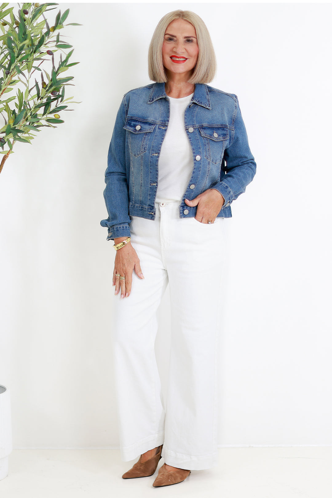 Justine Denim Jacket | INDIGO WASH
