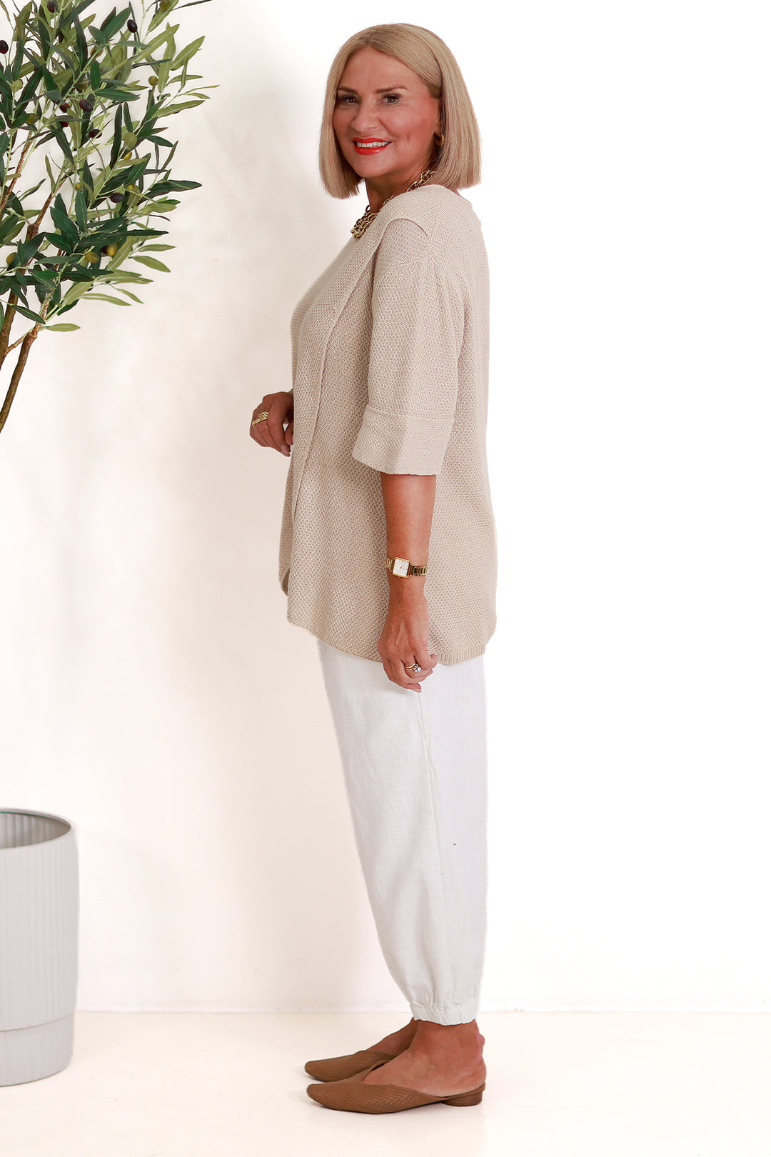 Lantana Cross Over Top | NATURAL