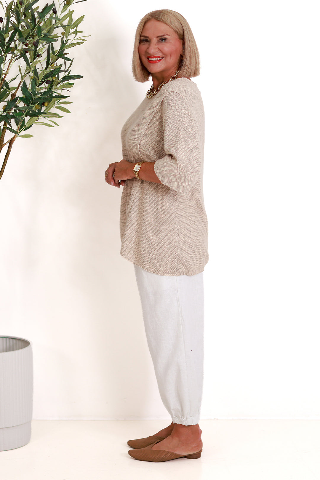 Lantana Cross Over Top | NATURAL