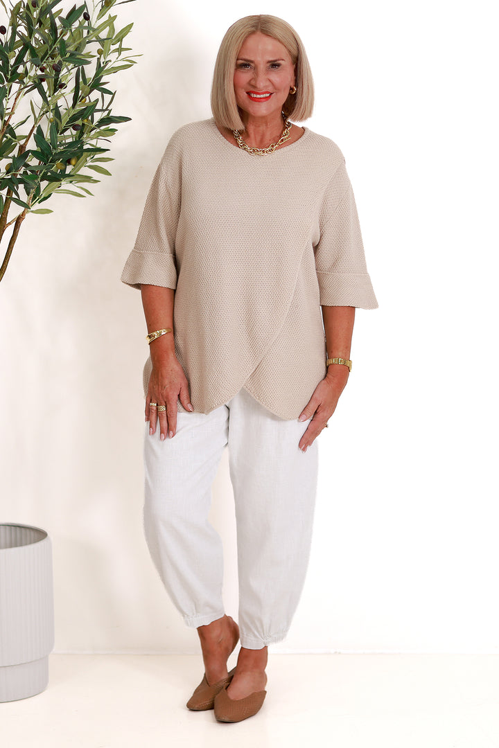 Lantana Cross Over Top | NATURAL