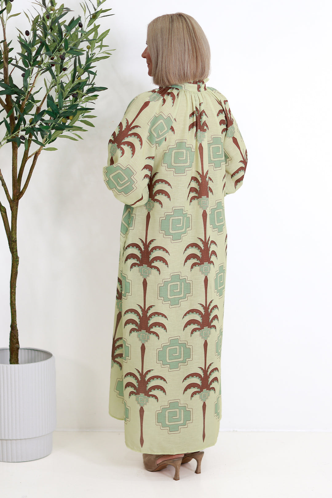 Cyprus Shirt Dress | PISTACHIO