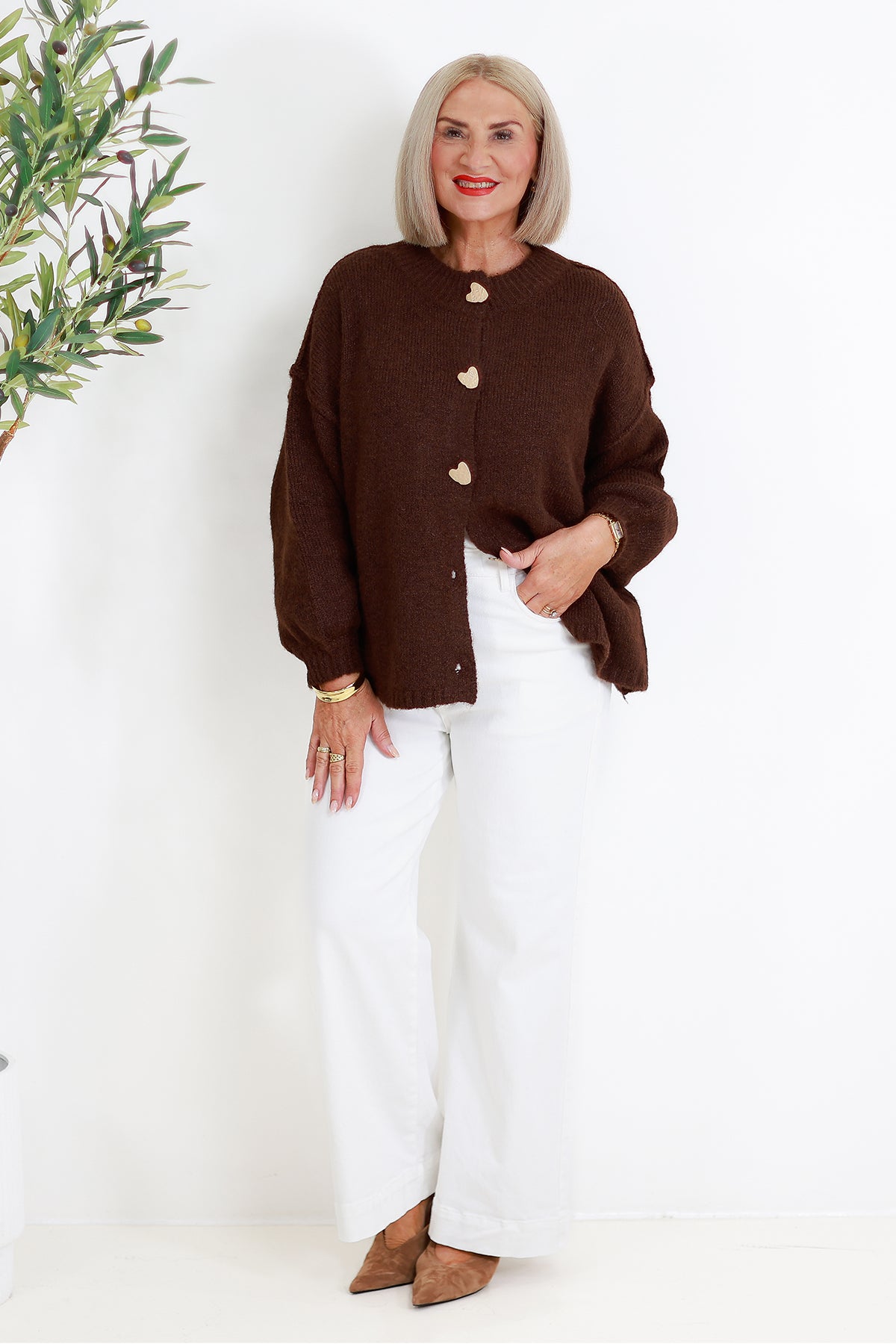 最終値下げtodayful China Linen Cardigan ブラウン 最終値下げtodayful China Linen Cardigan ブラウン 【公式通販】