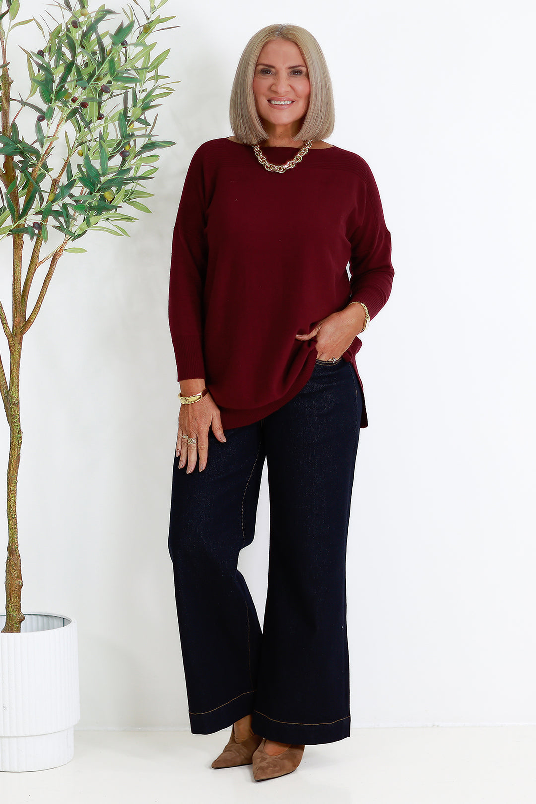 NEW Orlando Knit | MERLOT