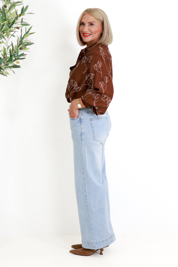 Suki Shirt | TAN FLORA