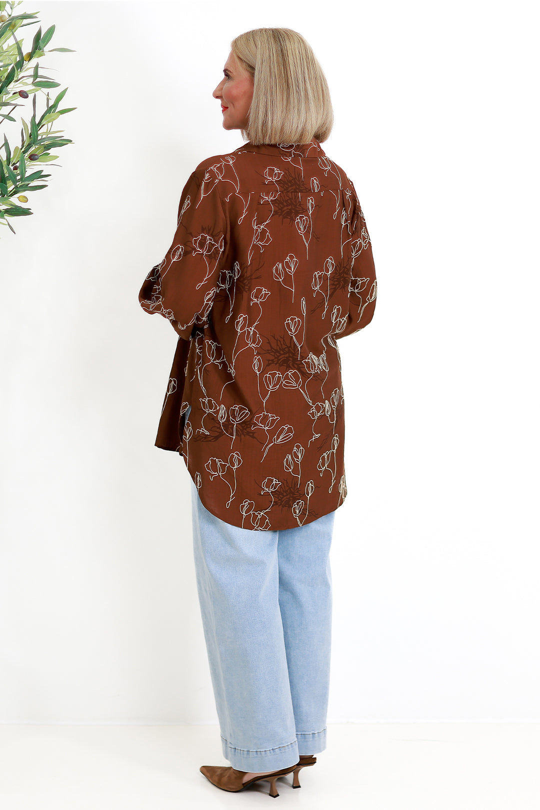 Suki Shirt | TAN FLORA