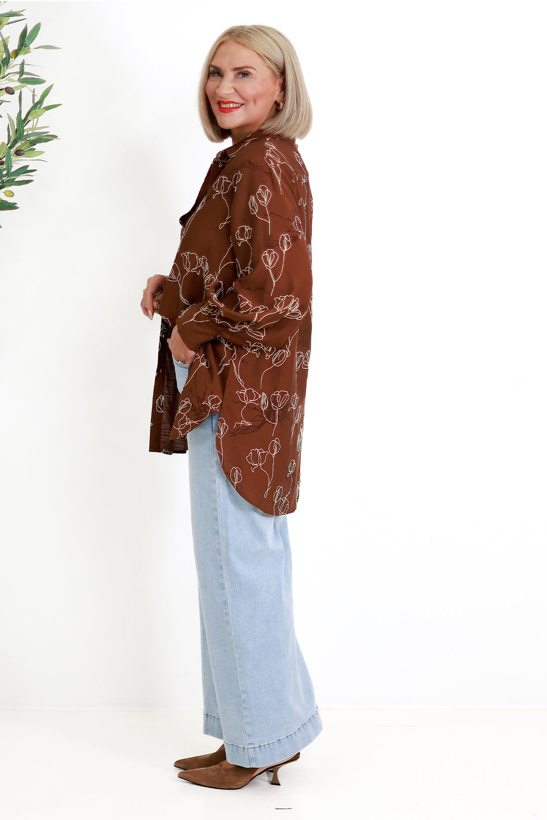 Suki Shirt | TAN FLORA