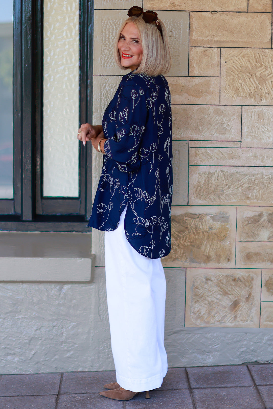 Suki Shirt | BLUE FLORA