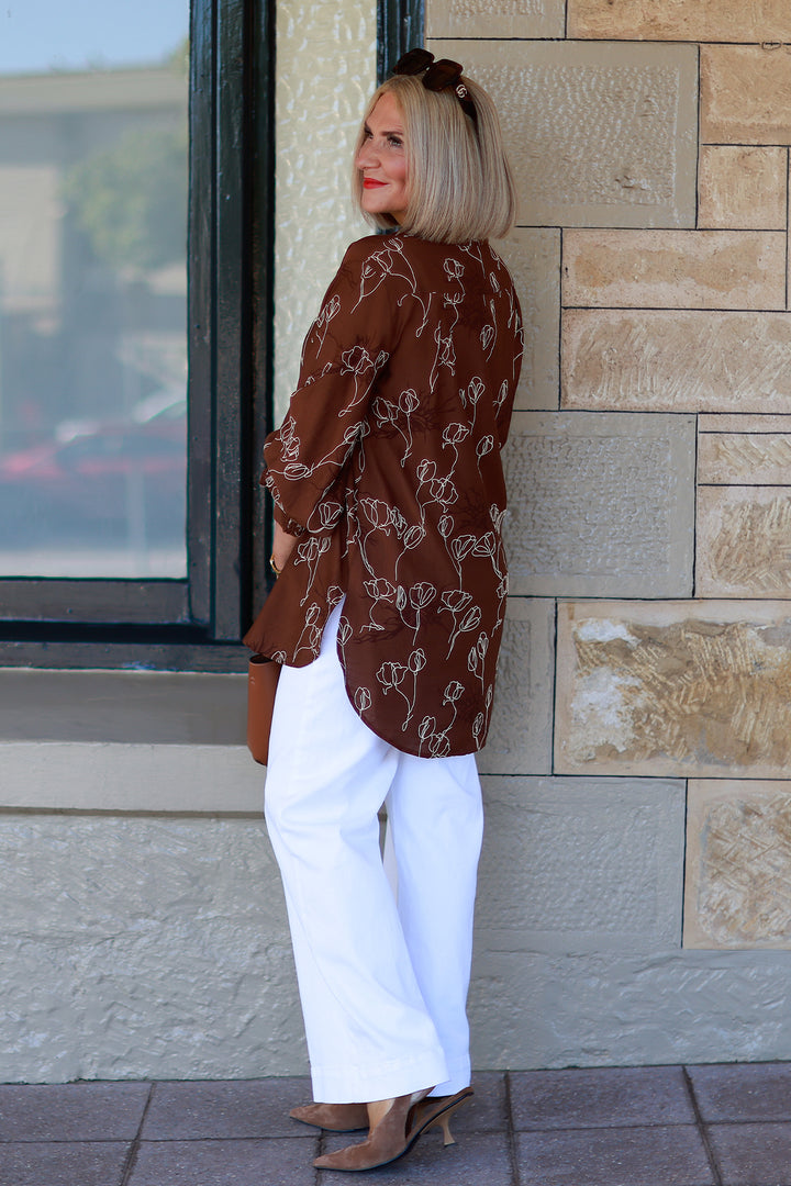 Suki Shirt | TAN FLORA