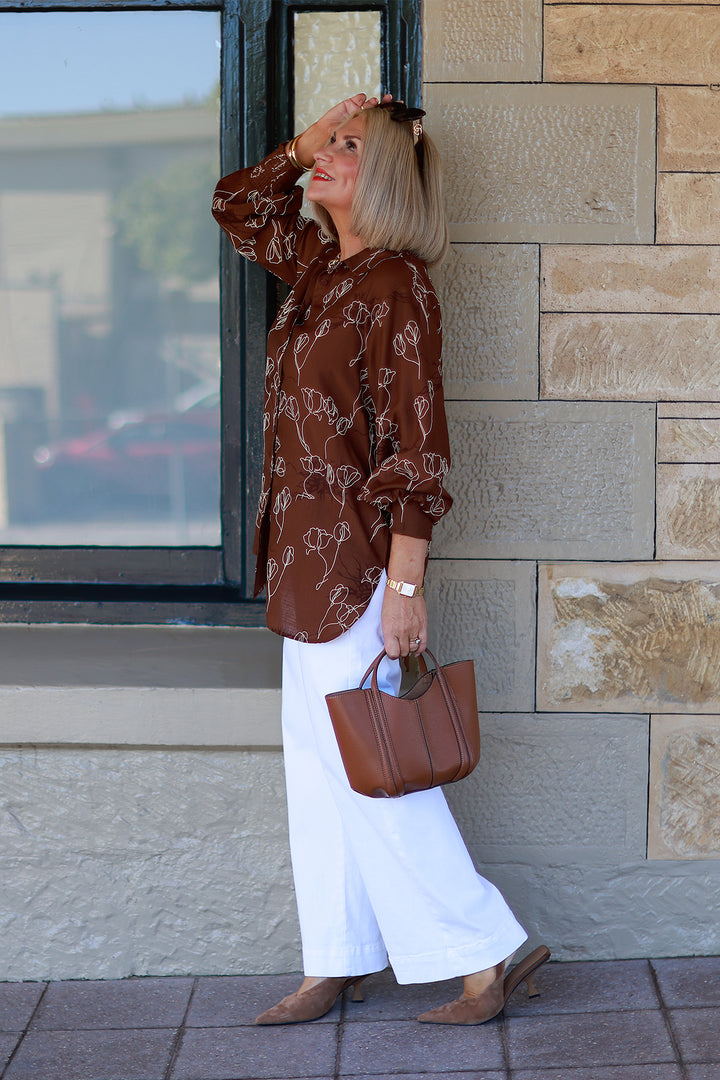 Suki Shirt | TAN FLORA