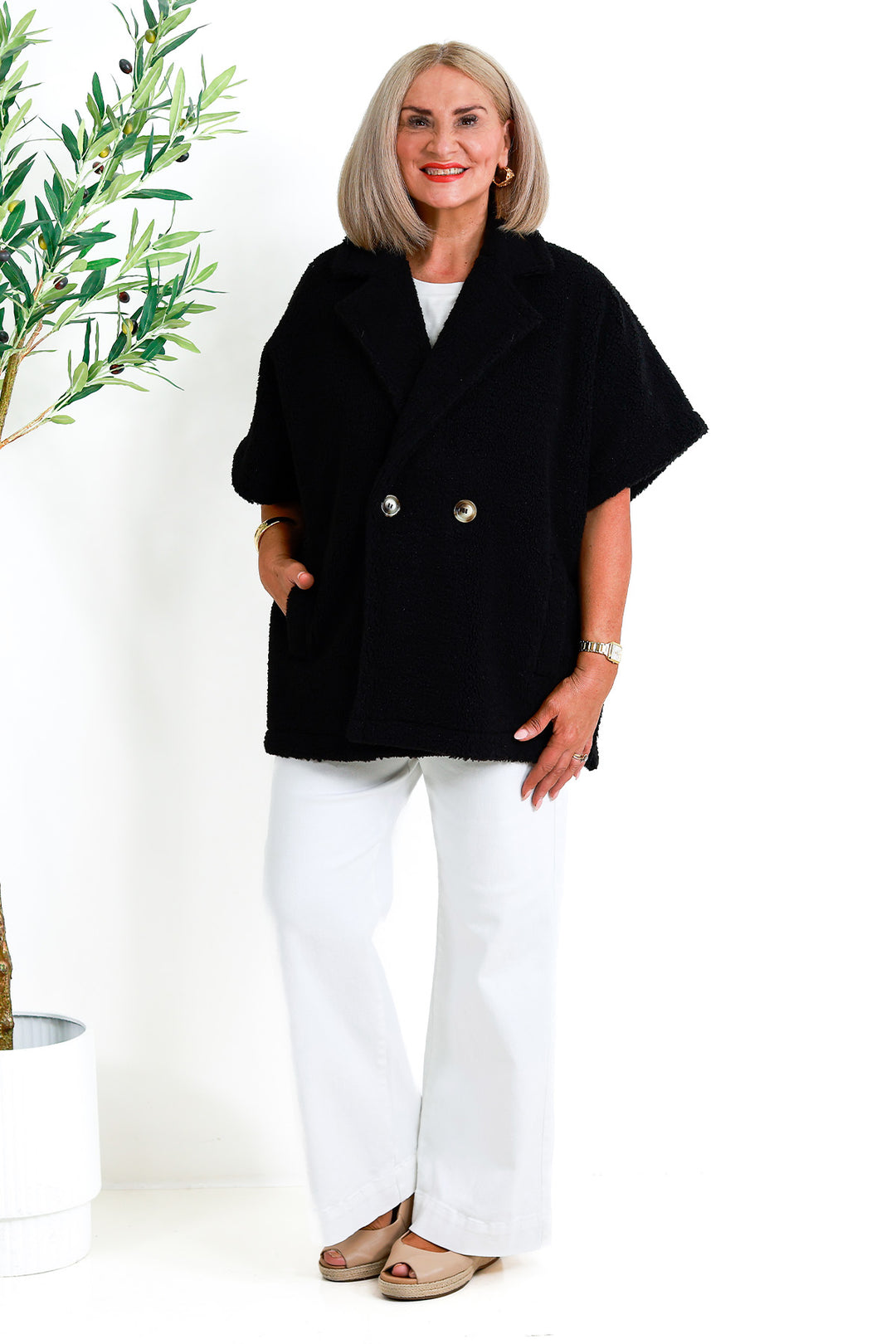 Jackson Oversized Vest | BLACK