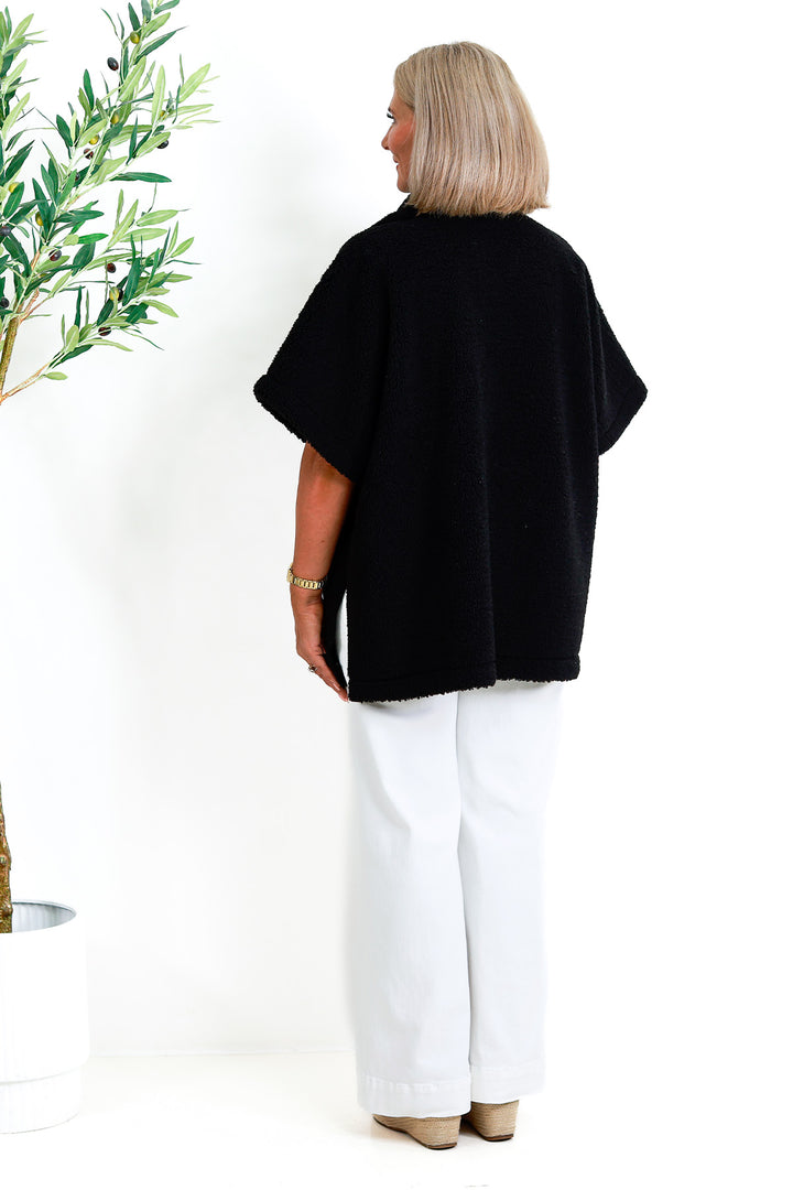 Jackson Oversized Vest | BLACK