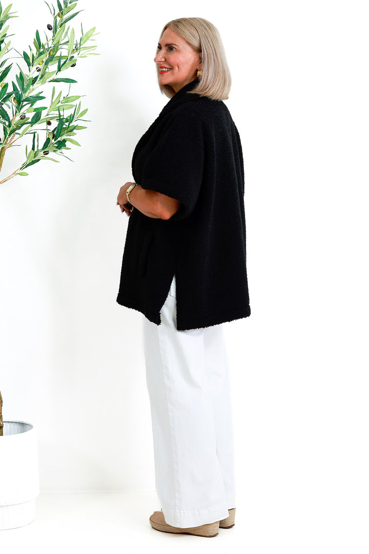 Jackson Oversized Vest | BLACK