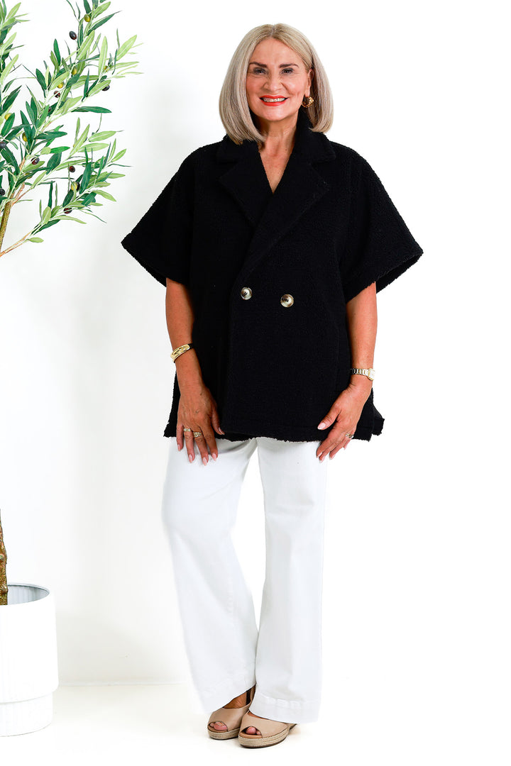 Jackson Oversized Vest | BLACK