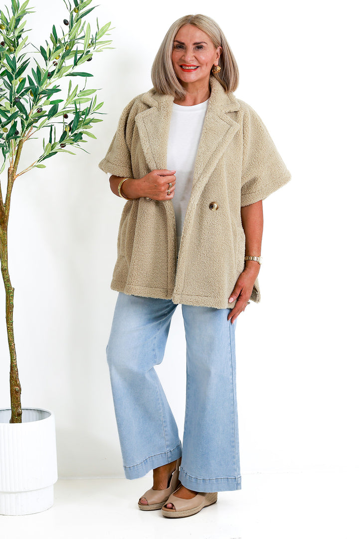 Jackson Oversized Vest | NATURAL