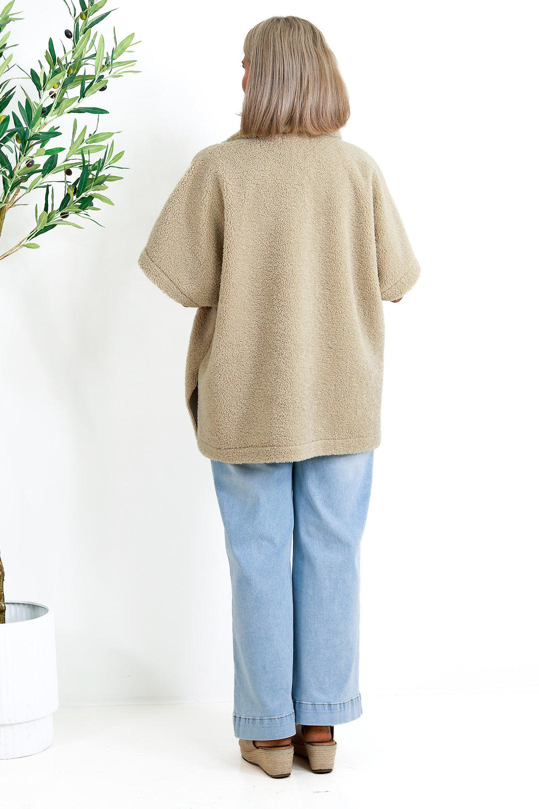 Jackson Oversized Vest | NATURAL