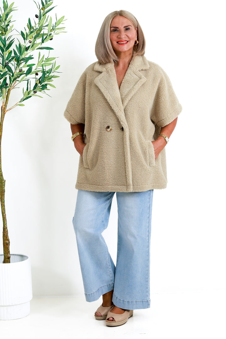 Jackson Oversized Vest | NATURAL