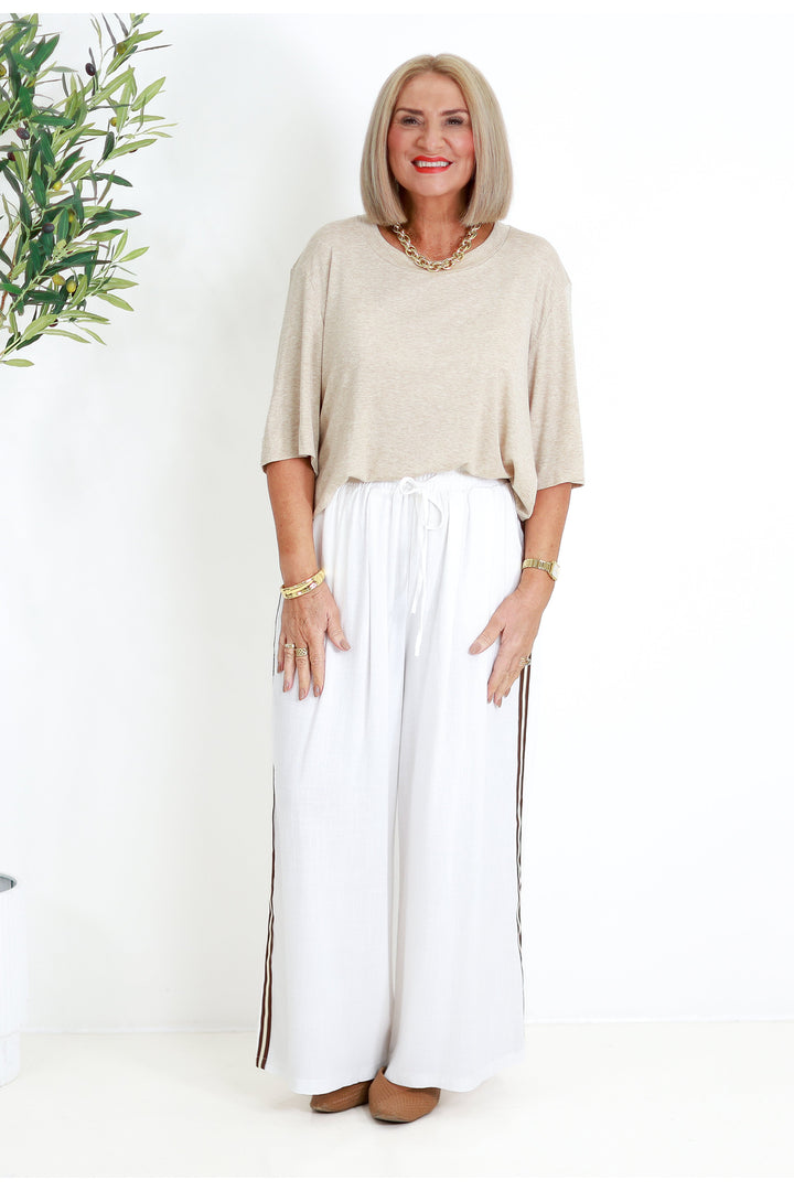 Arden Relaxed Pant | WHITE
