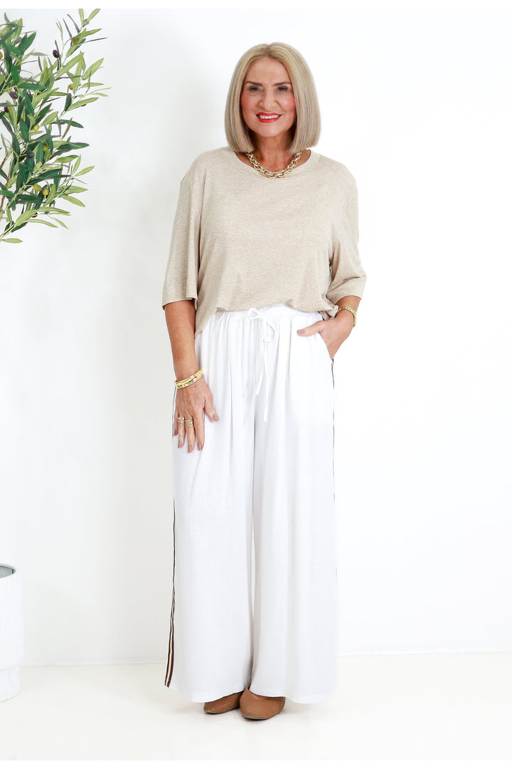 Arden Relaxed Pant | WHITE