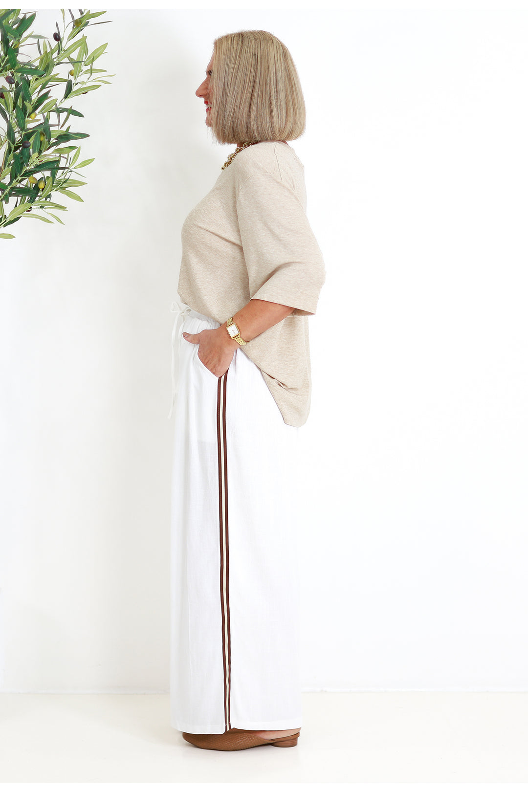 Arden Relaxed Pant | WHITE