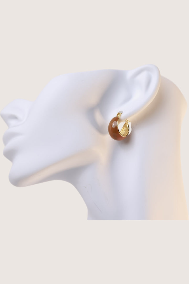 Sienna Enamel Earring | HOOP