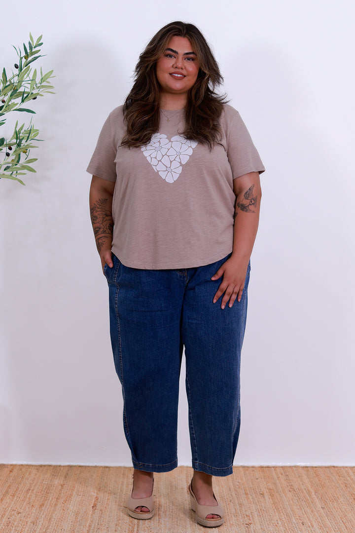 Young Hearts T-Shirt | TAUPE