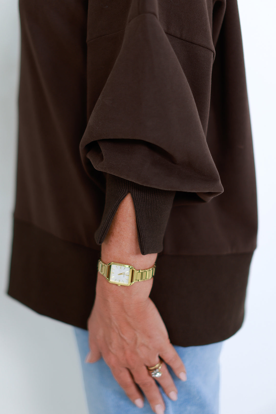 Tess Spring Crew | BROWN