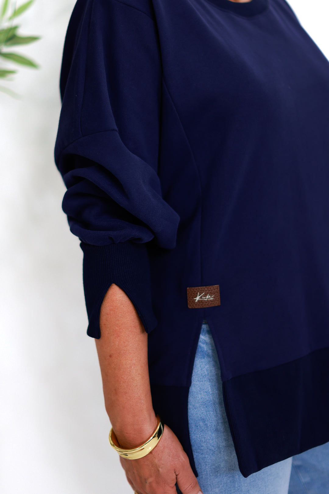 Tess Spring Crew | NAVY