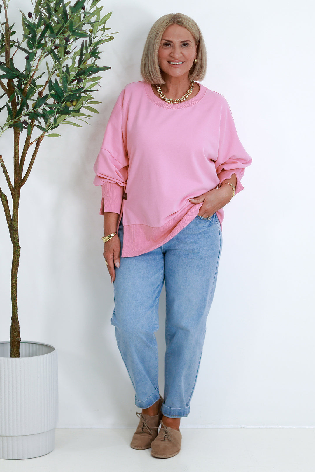 Tess Spring Crew | PINK