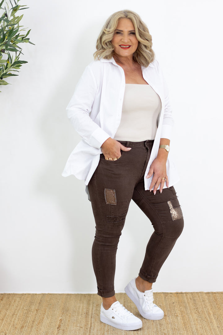 New York Glam Jean | CHOC BROWN