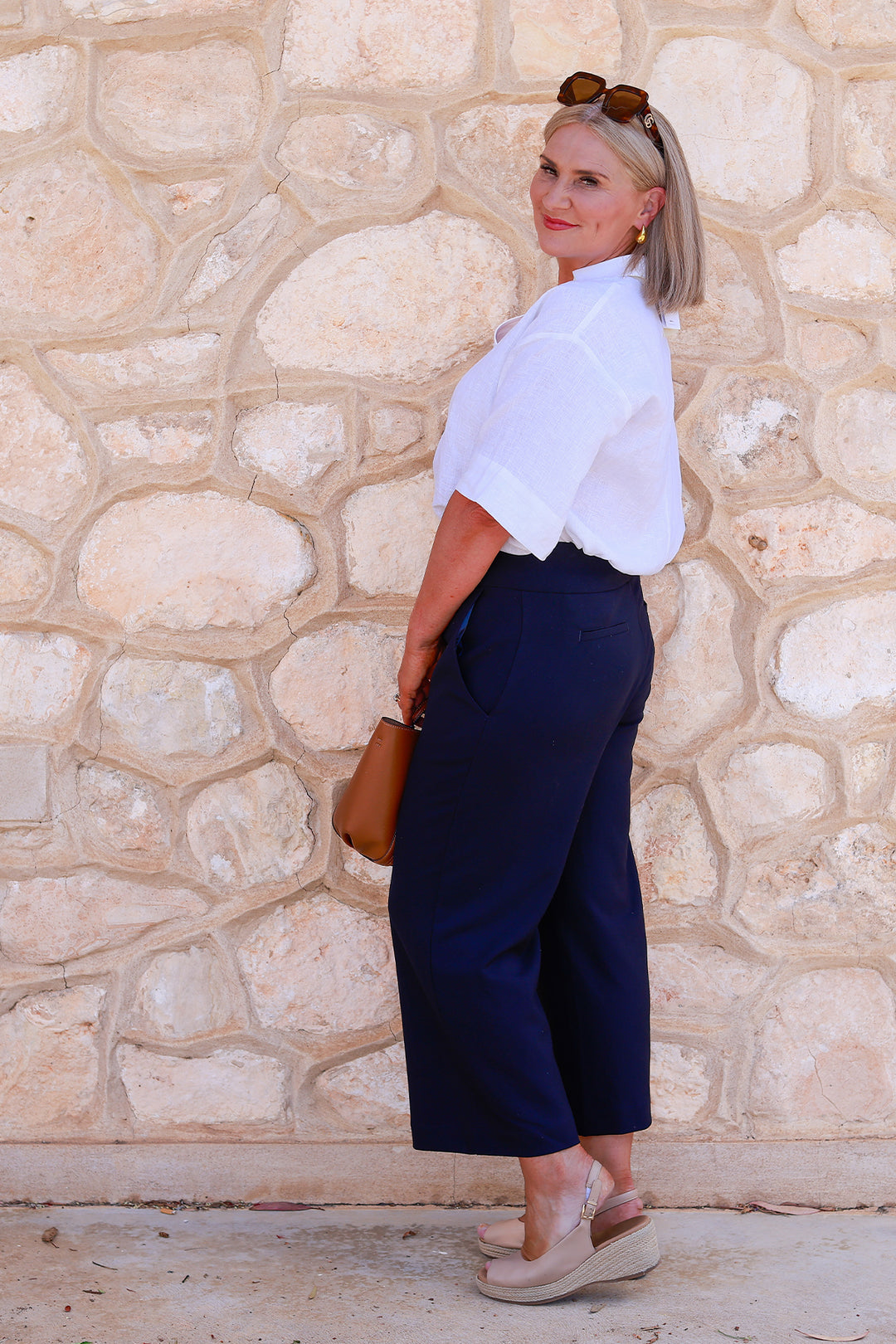 Willow Stretch 7/8 Pant | INK NAVY