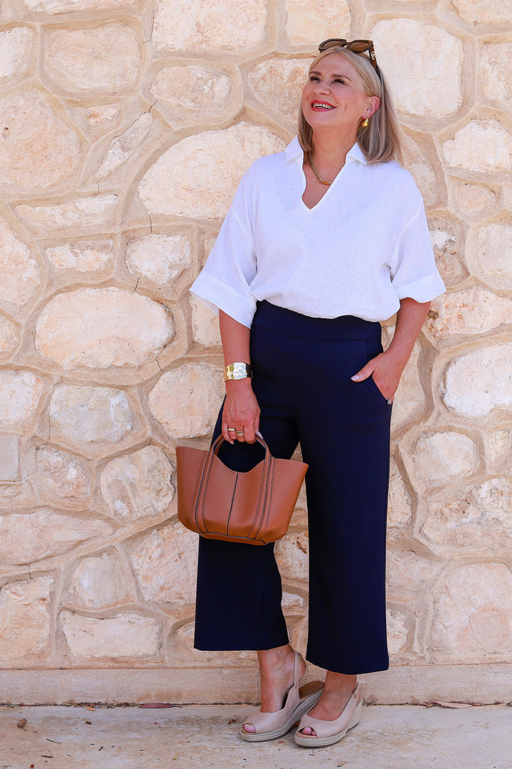 Willow Stretch 7/8 Pant | INK NAVY