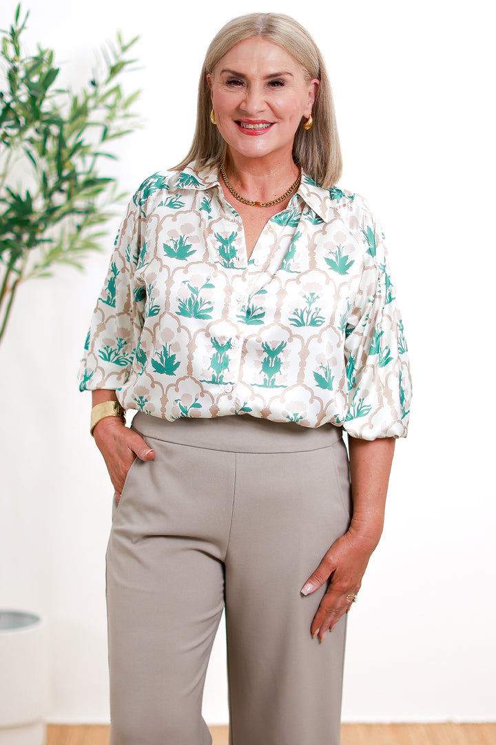 Willow Stretch 7/8 Pant | TAUPE