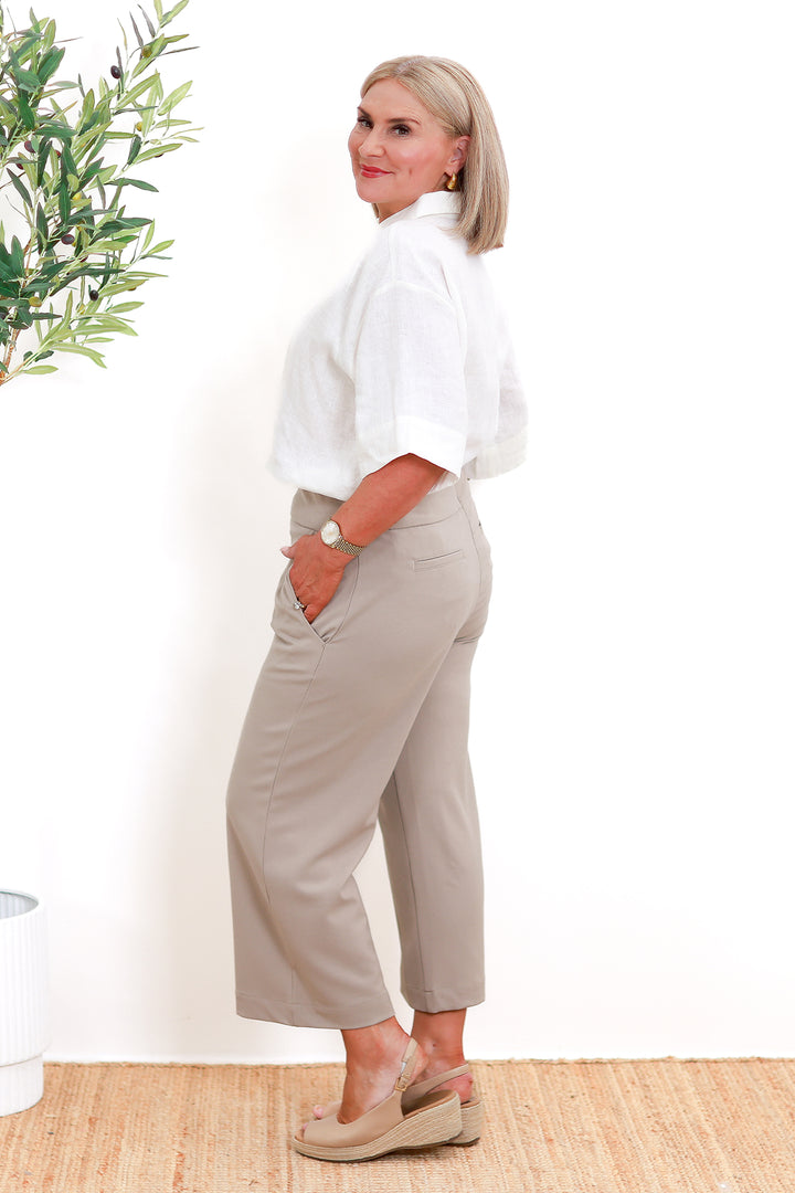 Willow Stretch 7/8 Pant | TAUPE