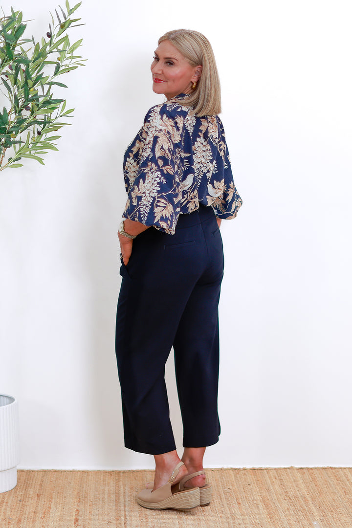 Willow Stretch 7/8 Pant | INK NAVY