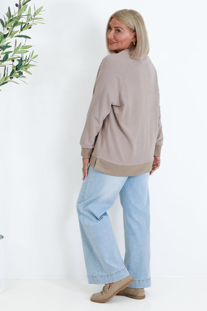 NEW Young Hearts Crew | TAUPE